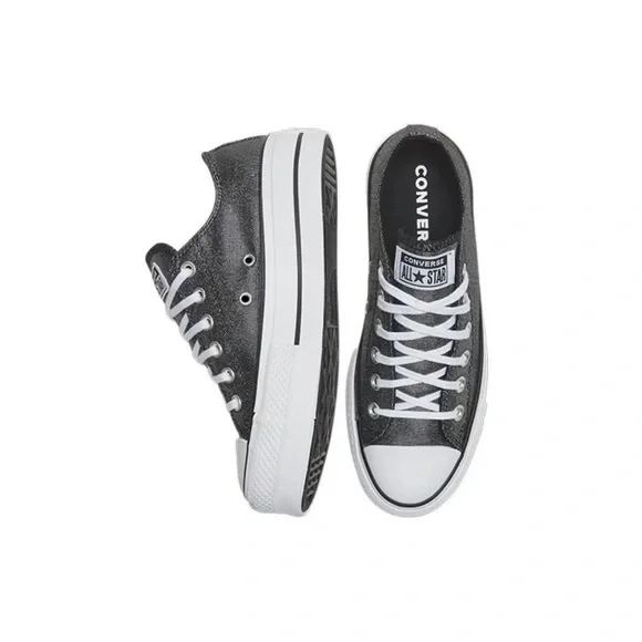 Converse Chuck Taylor All Star Women's Glitter Lift Sneakers - Picture 2 of 5